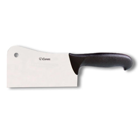 Curel 7-1/8" Large Professional Cleaver - Black PP Handle