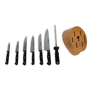 Curel 8-Pc Knife Block Set - POM Handle
