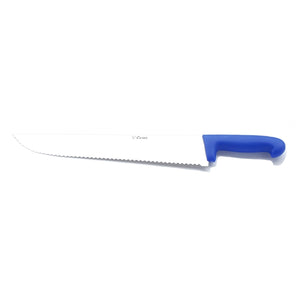 Curel 13-3/4" Serrated Fish Knife - Blue PP Handle