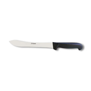 Curel 9-7/8" Curved Butcher Knife - Black PP Handle