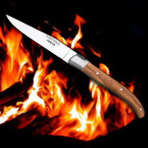 Laguiole 4" Steak Knife - Olive Wood Handle (set of 2)