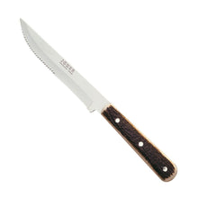 Load image into Gallery viewer, Joker Luxury 8-3/4&quot; Country Steak Knife - Authentic Stag Horn Handle - Serrated Edge