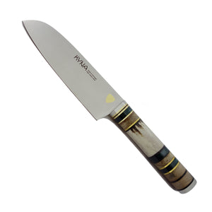 KYNA 5-1/2" Medium Santoku Knife - Deer Stag Horn Handle