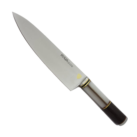 KYNA 8-1/4" Italian Chef's Knife - Bubinga Hardwood Handle