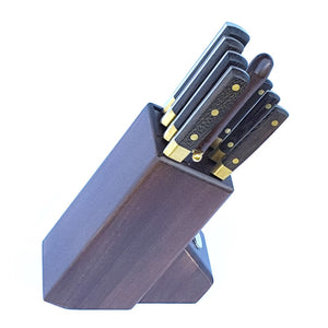 Nicul 9-Pc Knife Block Set - Motoca Wood Handle