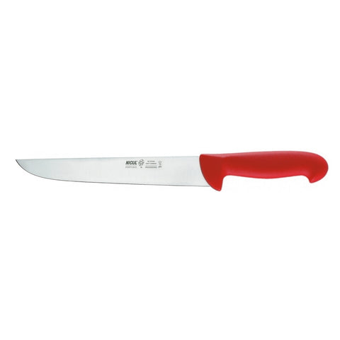 Nicul Prochef 9-1/2" Butcher Knife - Red PP Handle