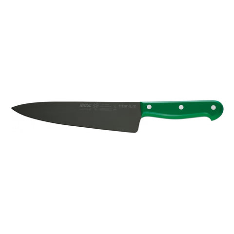 Nicul Master 7-7/8" Chef's Knife - Titanium Blade - POM Handle