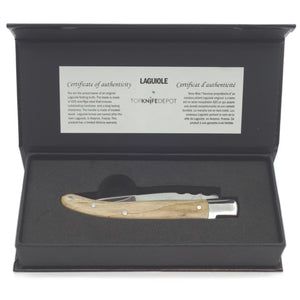 Laguiole 4-1/2" Steak Folding Knife – Varied Wood Handles